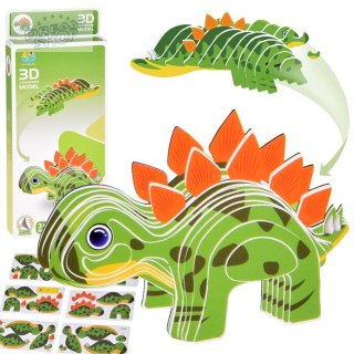 Puzzle 3D Kartonowy Model - Dinozaur Stegosaurus DIY Zrób to sam ZA5810