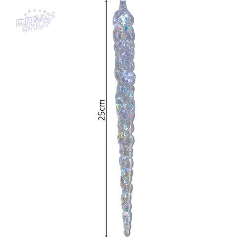 SOPLE LODU OPALIZUJĄCE DEKORACJA WISZĄCA 25 CM 6 SZT