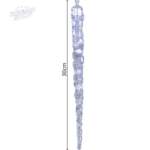 SOPLE LODU OPALIZUJĄCE DEKORACJA WISZĄCA 30 CM 4 SZT