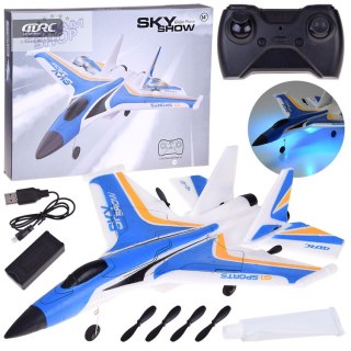 Samolot Sky Show Lekki Składany Samolot z Pianki z LED i Napędem USB RC0721