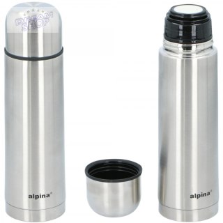 TERMOS TERMICZNY TURYSTYCZNY ALPINA 480ML SREBRNY