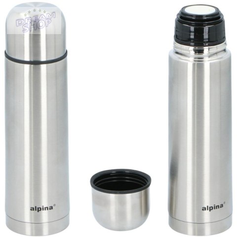 TERMOS TERMICZNY TURYSTYCZNY ALPINA 480ML SREBRNY