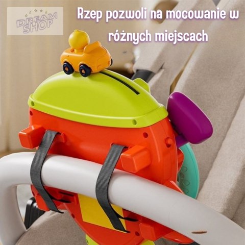 WOOPIE BABY Interaktywna Kierownica Samolot Pojazd na Łózeczko Wózek Efekty 18m+