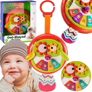 WOOPIE BABY Interaktywna Zabawka Sowa Pianinko z Szeleszczącym Ogonem