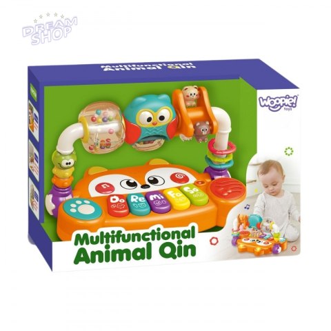 WOOPIE BABY Interaktywne Pianino Edukacyjne Sensoryczne Lisek LED Grzechotki