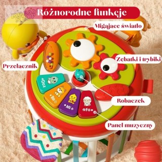 WOOPIE BABY Walec Kostka Sensoryczna Interaktywny Bębenek