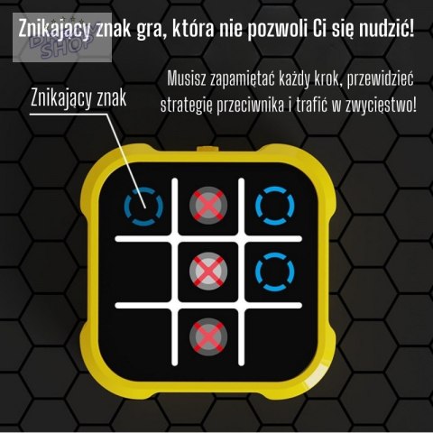 WOOPIE Gra Elektroniczna Kółko i Krzyżyk Logiczna Edukacyjna 4w1