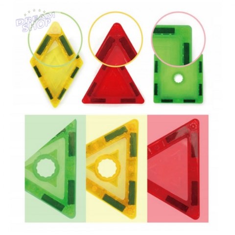 WOOPIE Klocki Magnetyczne 3D Edukacyjne Neodymowe Panele Dla Dzieci