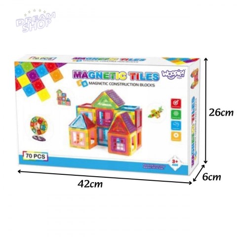 WOOPIE Klocki Magnetyczne 3D Edukacyjne Neodymowe Panele Dla Dzieci