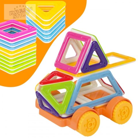 WOOPIE Klocki Magnetyczne Pojazd Mini Budowle 22el.