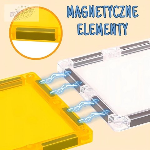 WOOPIE Magneyczne Klocki Konstrukcyjne Plac Budowy STEAM 47 el.