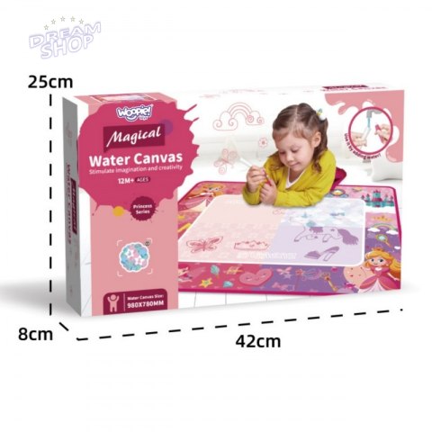 WOOPIE Mata Wodna Magiczna do Rysowania dla Małej Księżniczki