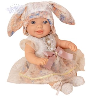 WOOPIE ROYAL Lalka Bobas 24 cm w Sukience i Czapeczce Króliczka