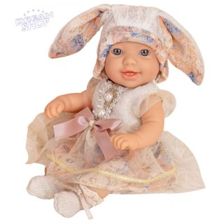 WOOPIE ROYAL Lalka Bobas 24 cm w Sukience i Czapeczce Króliczka