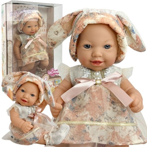 WOOPIE ROYAL Lalka Bobas 24 cm w Sukience i Czapeczce Króliczka