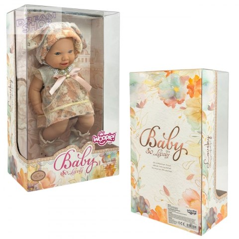 WOOPIE ROYAL Lalka Bobas 24 cm w Sukience i Czapeczce Króliczka
