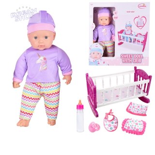WOOPIE ROYAL Zestaw XL Opiekunka Lalka Jednorożec z Kołyską i Zestawem do Karmienia
