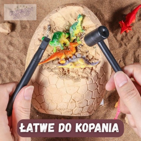 WOOPIE Wykopalisko Jajko Dinozaura Zestaw Archeologa do Rozkopania 12 Dinozaurów