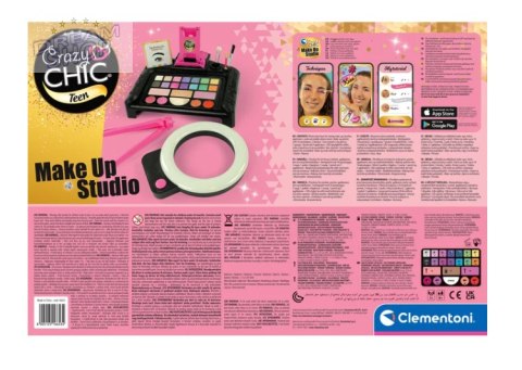 Crazy Chic Zestaw do Makijażu Studio Make Up Uchwyt na Telefon Clementoni 16653 Crazy Chic Zestaw do Makijażu Studio Make Up Uchwyt na Telefon Clementoni 16653