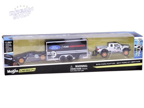 Maisto Licencjonowane Auta Metalowe Ford Raptor i Ford GT Heritage ZA5961