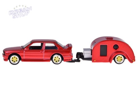 Maisto Licencjonowane Auto Metalowe BMW M3 1988 Przyczepa kempingowa ZA5967