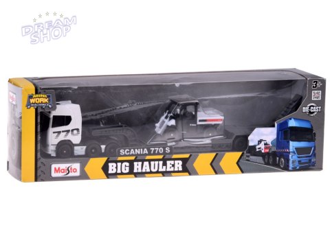 Maisto Licencjonowane Auto Metalowe SCANIA 770S + naczepa Spychacz ZA5966