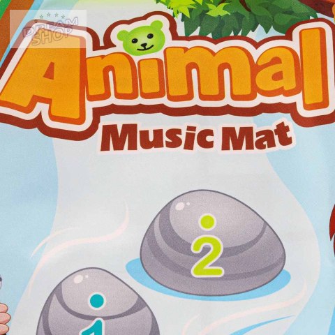 Mata interaktywna grająca muzyczna edukacyjna zwierzątka