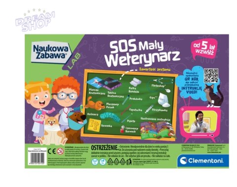 Naukowa Zabawa Zestaw Małego Weterynarza SOS Mały Weterynarz Piesek Język Polski Clementoni 50712 Naukowa Zabawa Zestaw Małego Weterynarza SOS Mały Weterynarz Piesek Język Polski Clementoni 50712