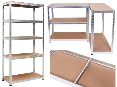 Regał magazynowy CONOR 180x90x30 nośność 875 kg