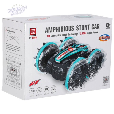 Samochód zdalnie sterowany Amfibia sterowany gestami 4x4 360 2,4GHz 3,7V