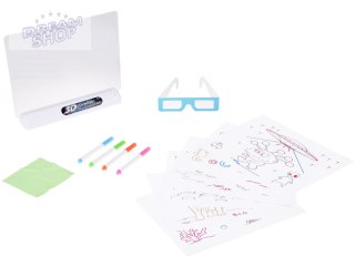Tablica do Rysowania 3D z Podświetleniem LED + Pisaki i Okulary TA0114