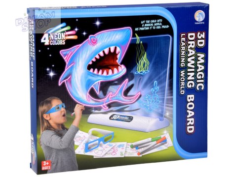 Tablica do Rysowania 3D z Podświetleniem LED + Pisaki i Okulary TA0114