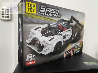 Zestaw Klocków Auto Sportowe Białe R/C