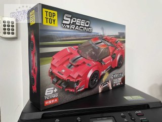 Zestaw Klocków Auto Sportowe Czerwone R/C