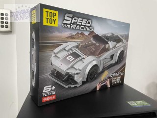 Zestaw Klocków Auto Sportowe Szare R/C