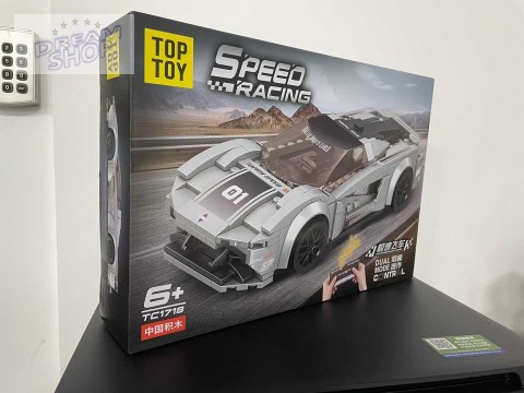 Zestaw Klocków Auto Sportowe Szare R/C