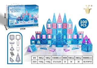 Zestaw Klocków Magnetycznych ICE SNOW 100el.