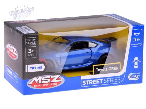 Auto Metalowe Sportowa Toyota GR86 1:28 Efektami Dźwięk i Światło ZA5947