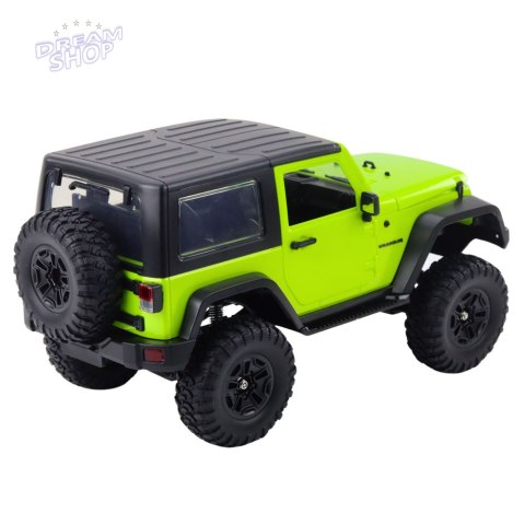 Auto Terenowe Zdalnie Sterowane RC Jeep Wrangler Rock Crawler Zielony 1:14