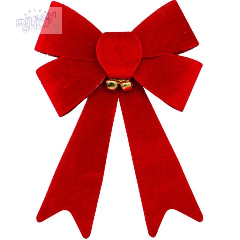 KOKARDA DEKORACYJNA 45CM Z DZWONKAMI