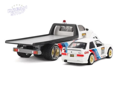 Maisto Licencjonowane Auta Metalowe 1:64 Flatbed i BMW M3 1988 ZA5958