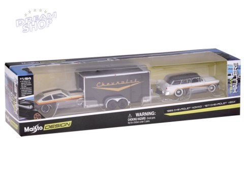 Maisto Licencjonowane auta metalowe Chevrolet Nomad 1955 i Vega 1971 ZA5863