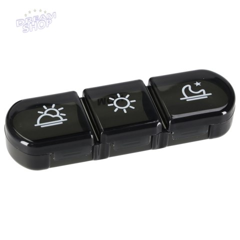 Pojemnik organizer na tabletki leki czarny