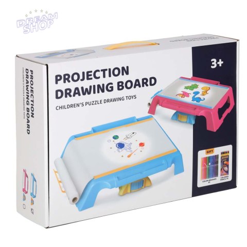 Projektor rzutnik stolik do rysowania karty różowy