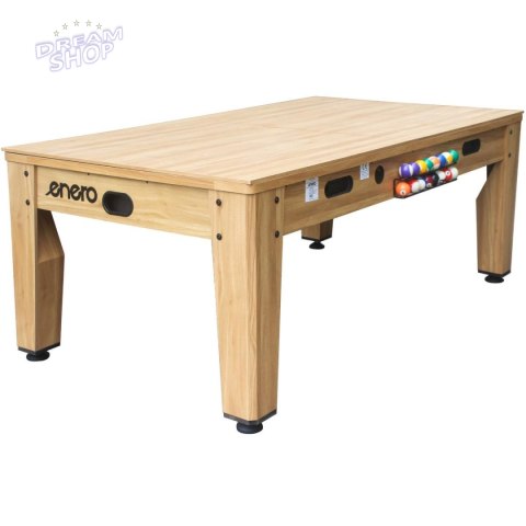 STÓŁ DO MULTIGIER 4W1 BILARD TENIS STOŁOWY CYMBERGAJ STÓŁ JADALNY 214x121.6x81.3CM WOODEN ENERO