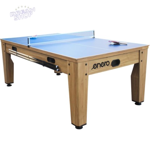 STÓŁ DO MULTIGIER 4W1 BILARD TENIS STOŁOWY CYMBERGAJ STÓŁ JADALNY 214x121.6x81.3CM WOODEN ENERO