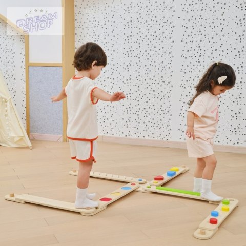 VIGA Drewniana Równoważnia Modułowa Tor Ścieżka Sensoryczna
