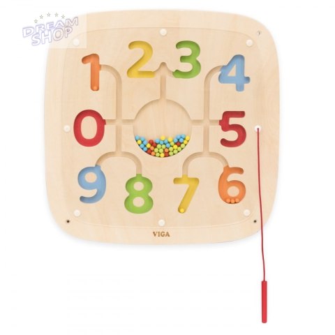 VIGA Drewniana Tablica Manipulacyjna Sensoryczna Nauka Liczenia Sorter