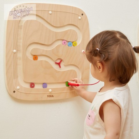 VIGA Drewniana Tablica Manipulacyjna Sensoryczna Przepływ Grawitacyjny