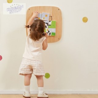 VIGA Drewniana Tablica Manipulacyjna Sensoryczna Układanka Obrazkowa